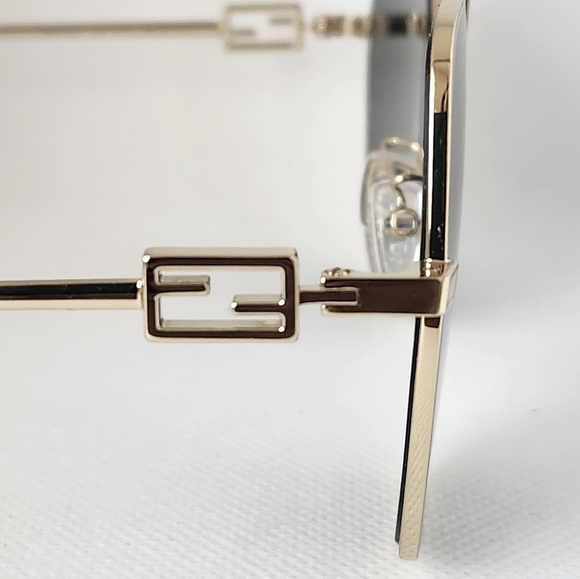 Fendi Gold Rimmed Hexagonal Sunglasses main image 5